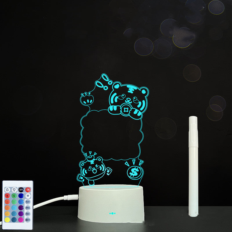 3D Acrylic LED Message Board Lamp
