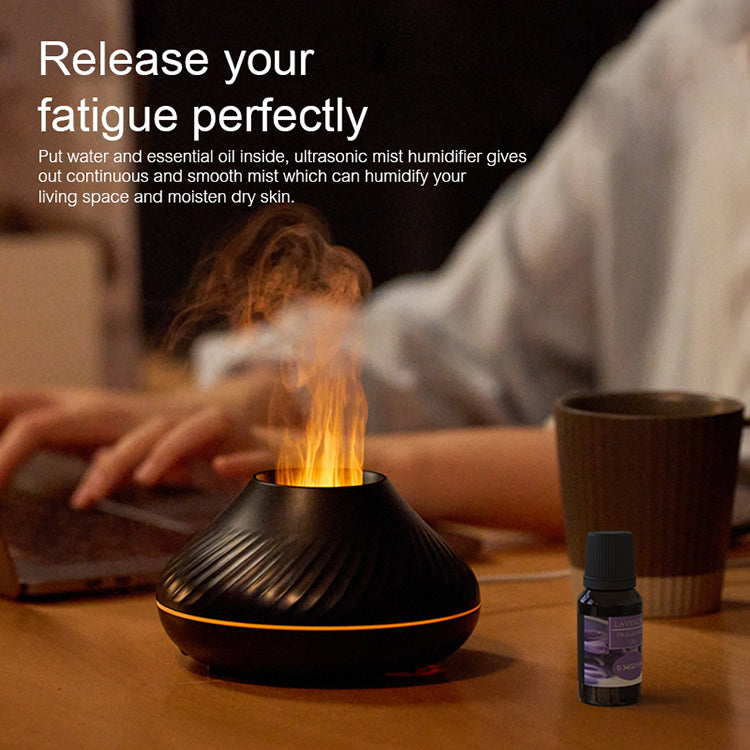 RGB Flame Aroma Diffuser Humidifier