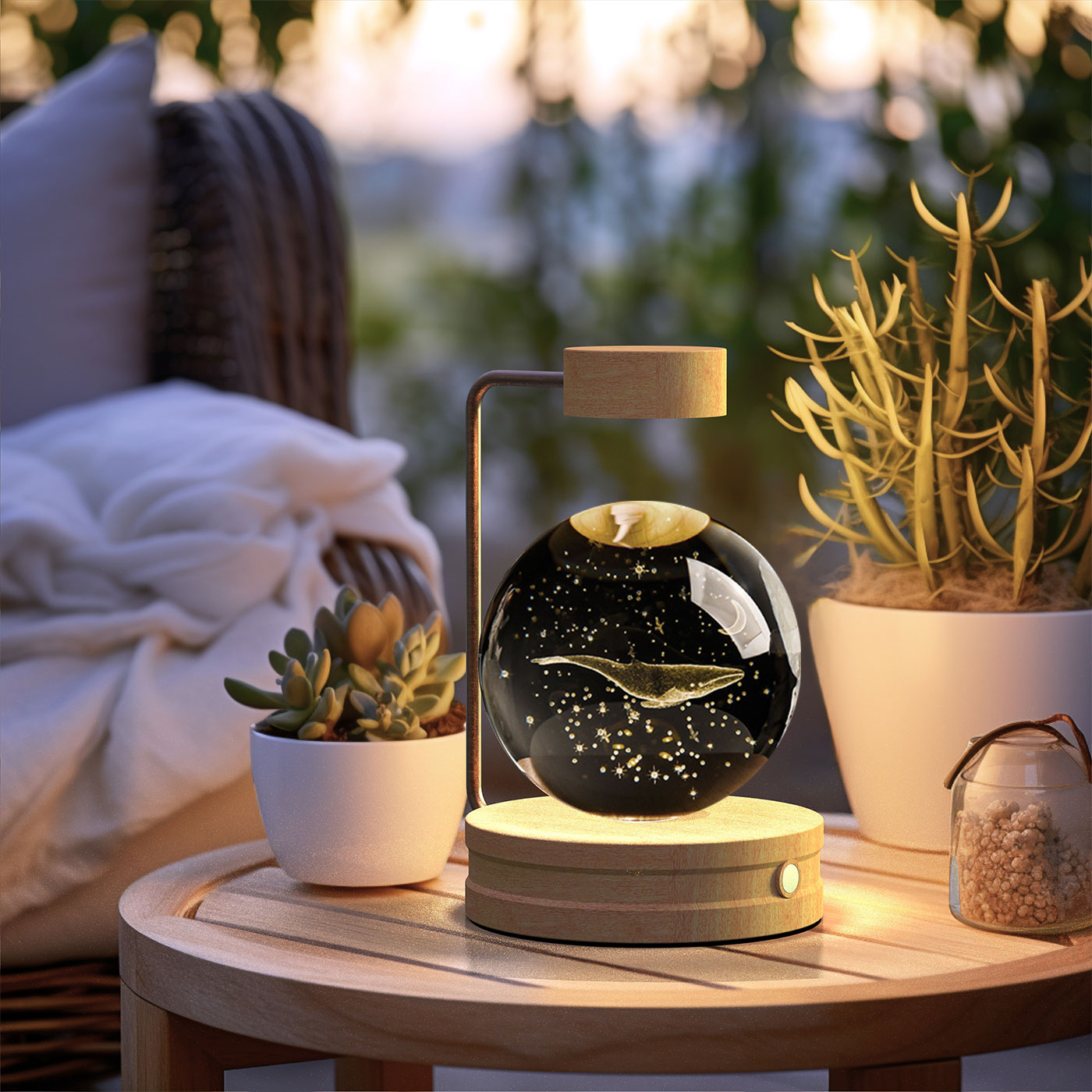 Crystal Ball Dinosaur LED Night Light
