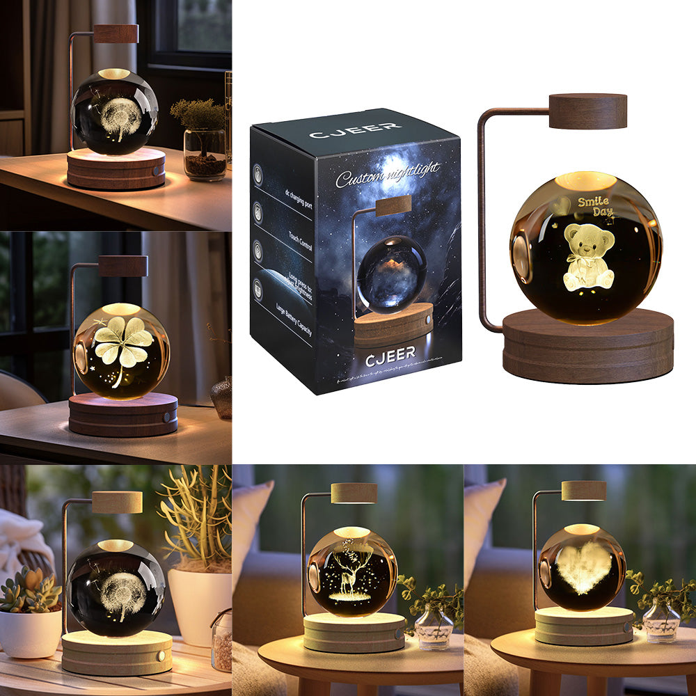 Crystal Ball Dinosaur LED Night Light