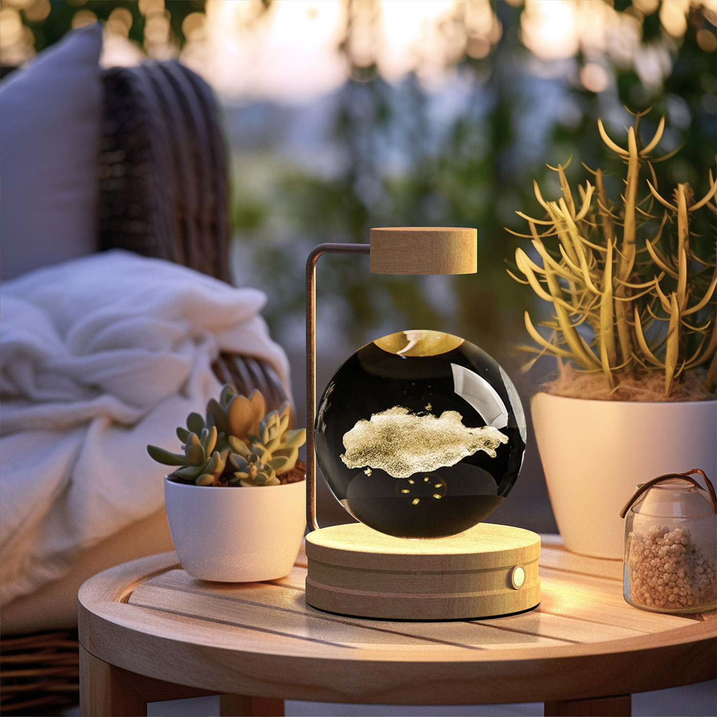 Crystal Ball Dinosaur LED Night Light